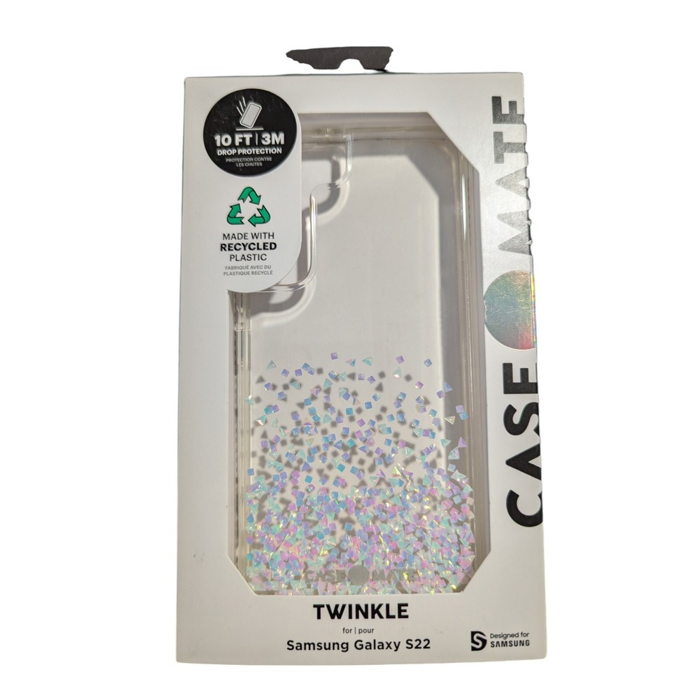 NEW Case-Mate Twinkle Case Samsung Galaxy S22 - Diamond 10' Drop Protection W5